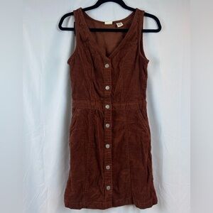 Levi's Brown Corduroy Mini Dress Jumper